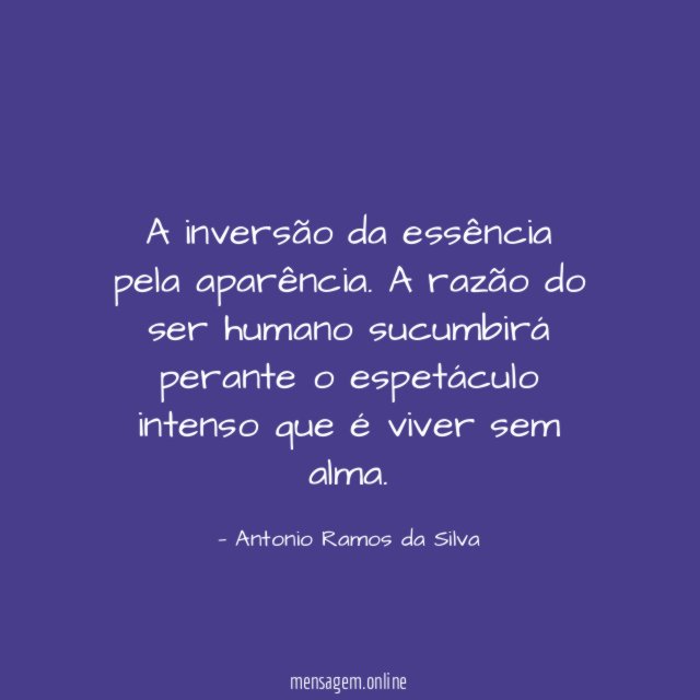 A inversão da essência pela aparência
