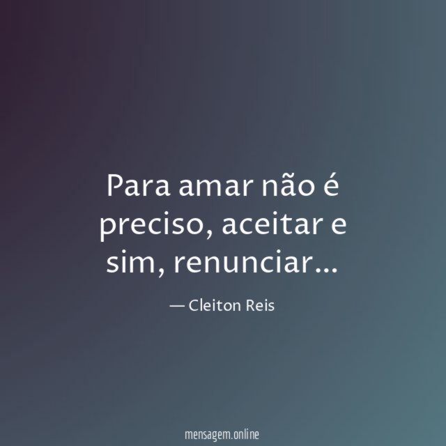 Para amar não é preciso