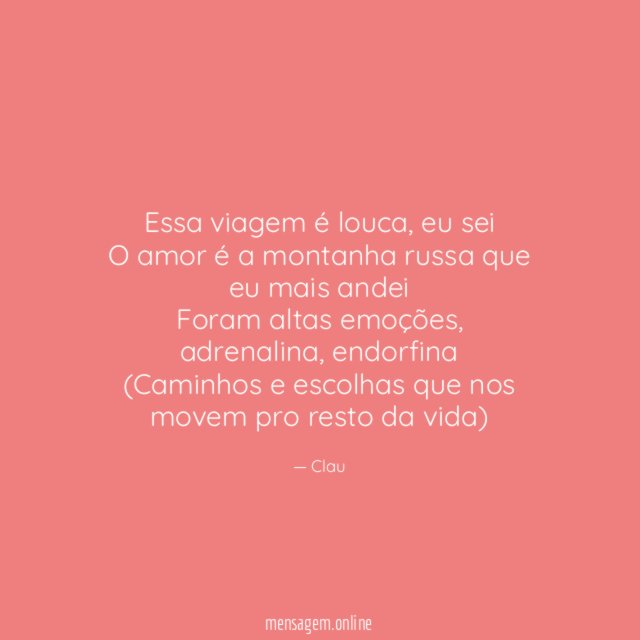 Essa viagem é louca