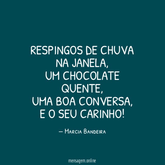 Respingos de chuva na janela
