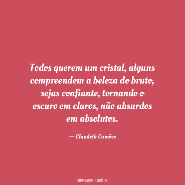 Todos querem um cristal