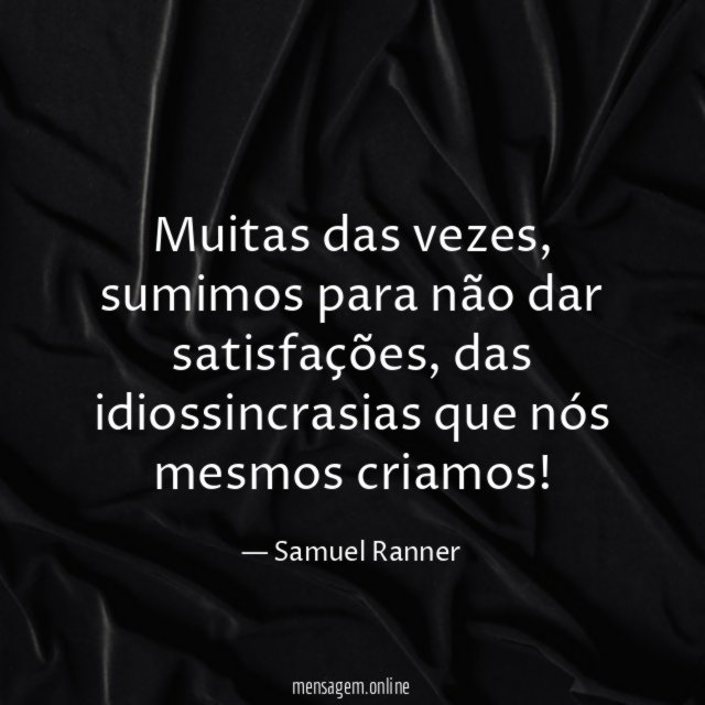Muitas das vezes