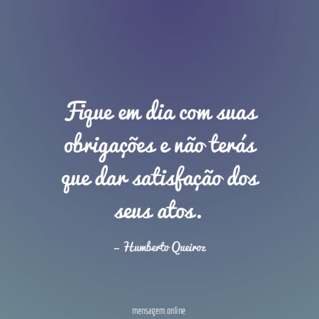 Fique em dia com suas obrigações e não