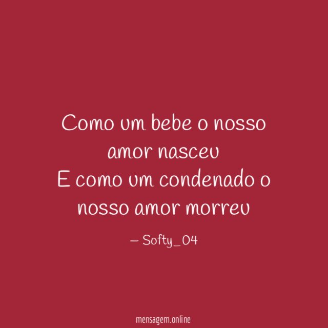 Como um bebe o nosso amor nasceu E como