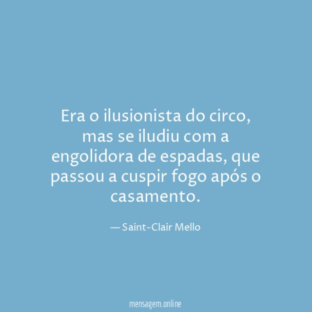 Era o ilusionista do circo