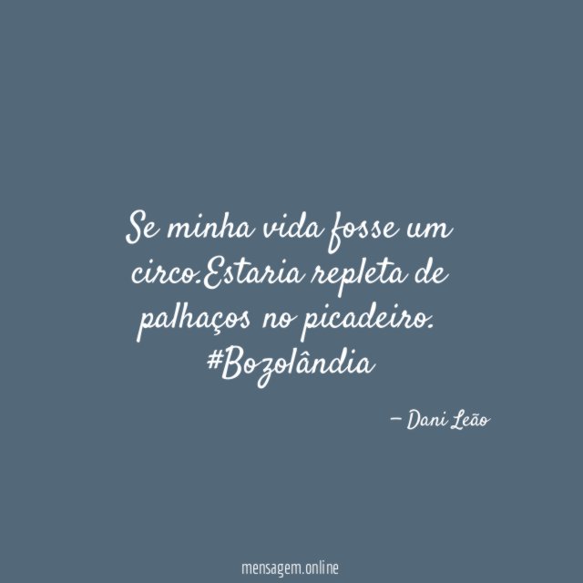 Se minha vida fosse um circo