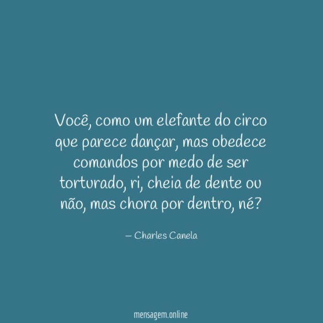 Você