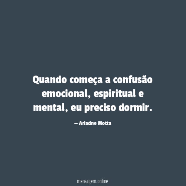 Quando começa a confusão emocional