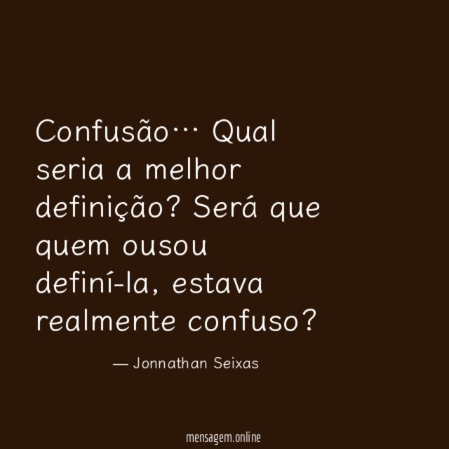 Confusão