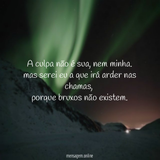 A culpa não é sua