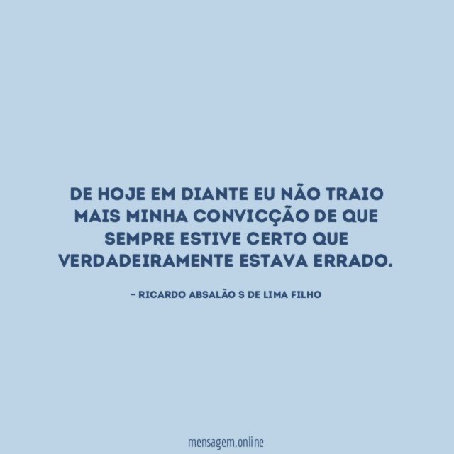 De hoje em diante eu não traio mais