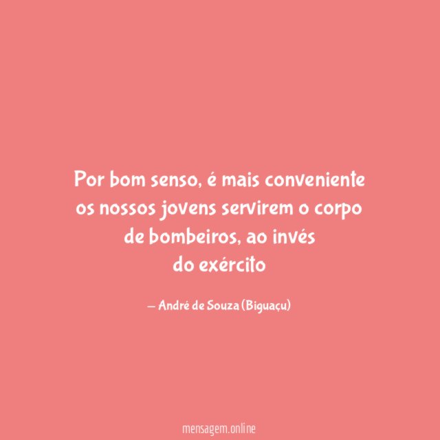Por bom senso
