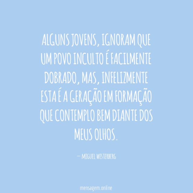 Alguns jovens