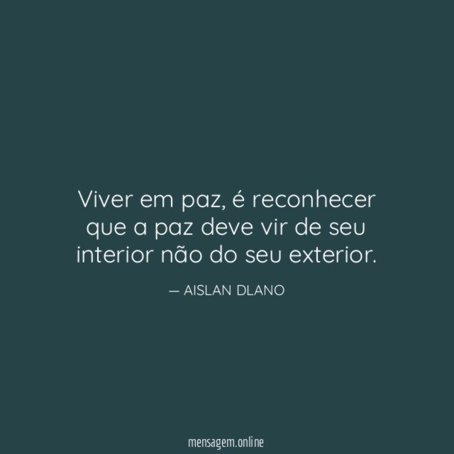 Viver em paz