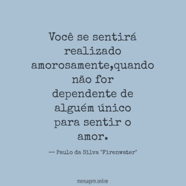 Você se sentirá realizado amorosamente