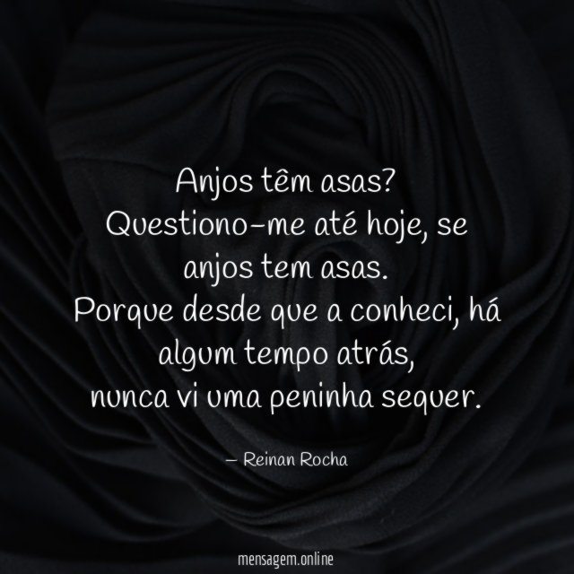 Anjos têm asas