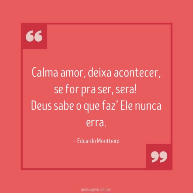 Calma amor