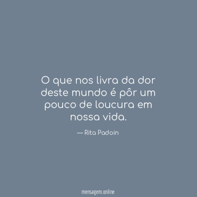 O que nos livra da dor deste mundo