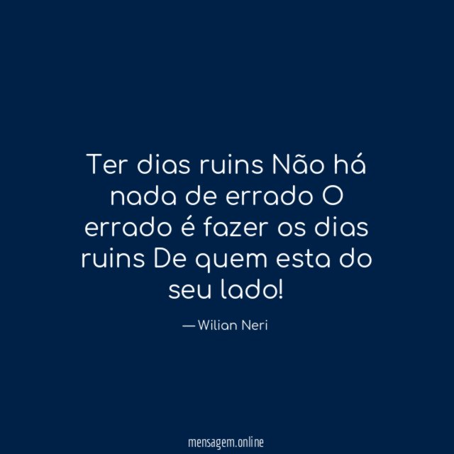 Ter dias ruins Não há nada de errado O errado