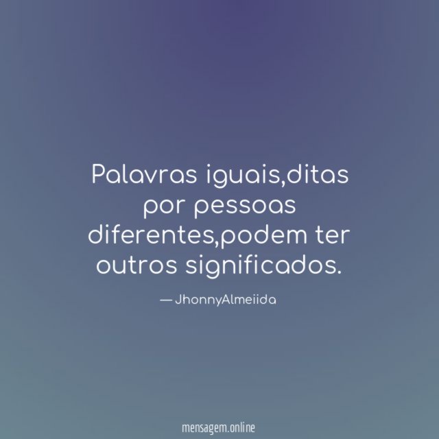 Palavras iguais