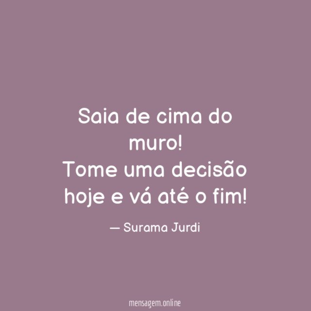 Saia de cima do muro