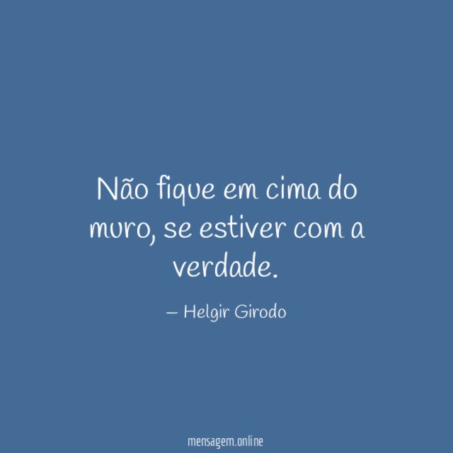 Não fique em cima do muro