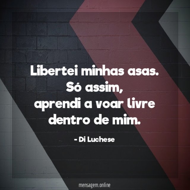 Libertei minhas asas