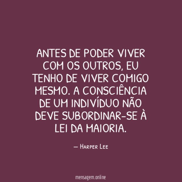 Antes de poder viver com os outros