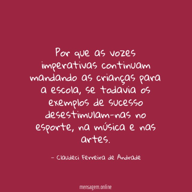 Por que as vozes imperativas continuam mandando as
