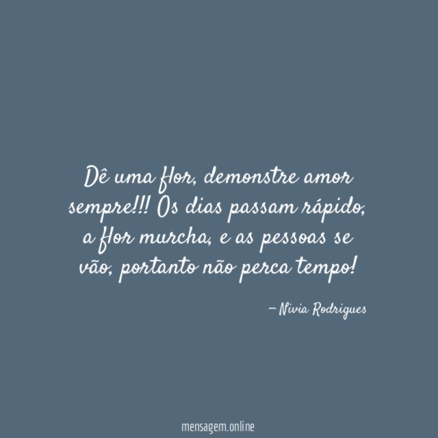 Dê uma flor