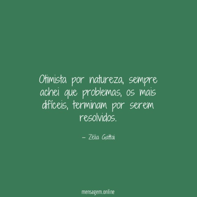 Otimista por natureza