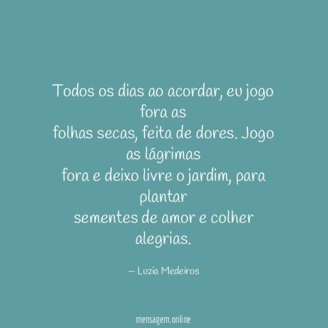 Todos os dias ao acordar