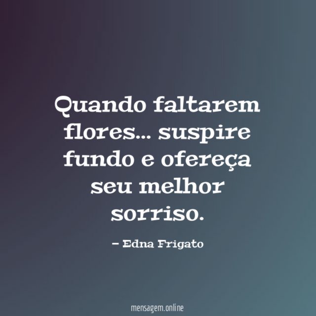 Quando faltarem flores