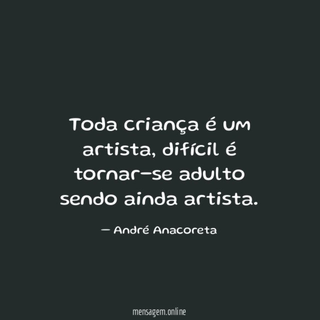 Toda criança é um artista