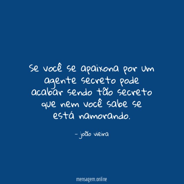 Se você se apaixona por um agente secreto