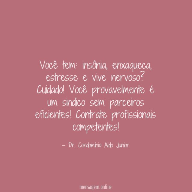 Você tem