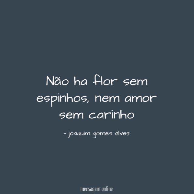 Não ha flor sem espinhos