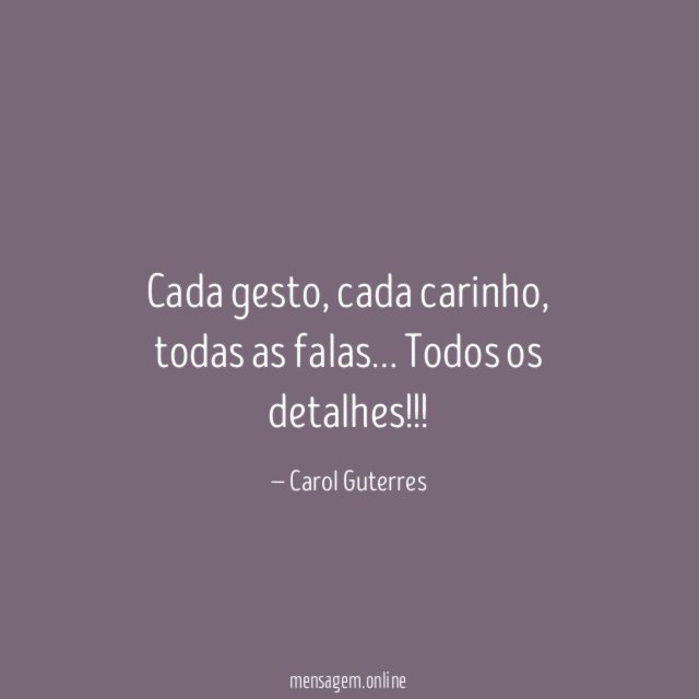 Cada gesto