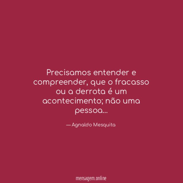 Precisamos entender e compreender