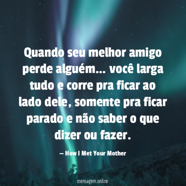 Quando seu melhor amigo perde alguém