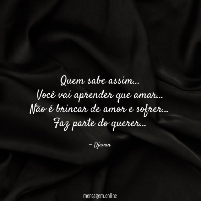 Quem sabe assim