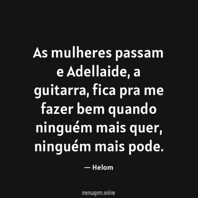 As mulheres passam e Adellaide