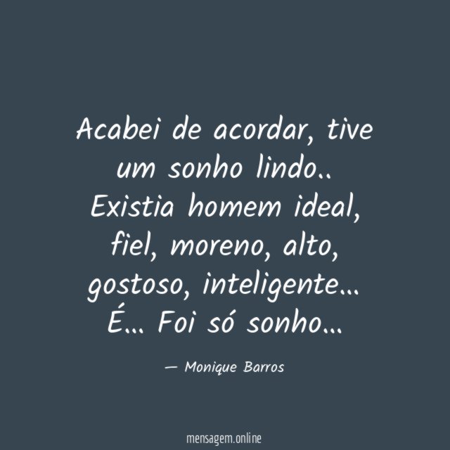 Acabei de acordar