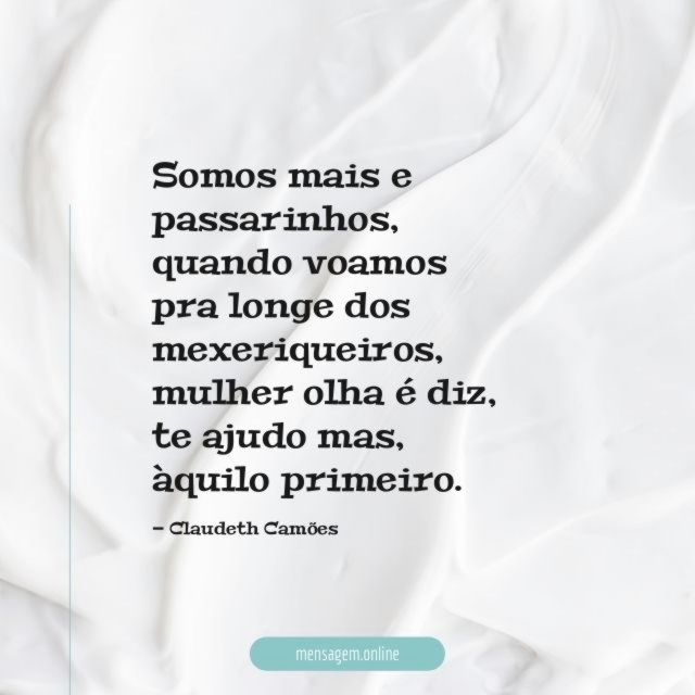 Somos mais e passarinhos