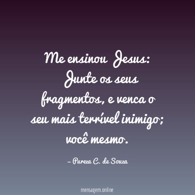 Me ensinou Jesus