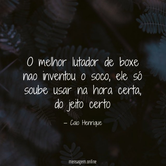 O melhor lutador de boxe nao inventou o soco