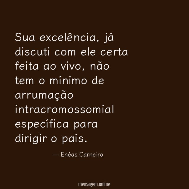 Sua excelência