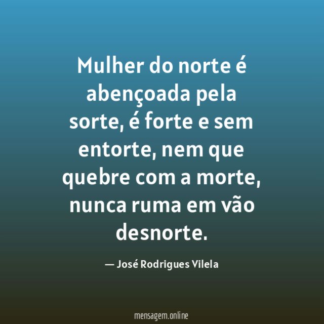 Mulher do norte é abençoada pela sorte