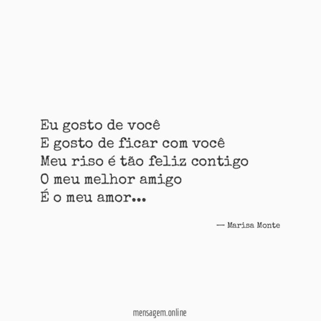 Eu gosto de você E gosto de ficar com