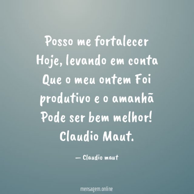 Posso me fortalecer Hoje